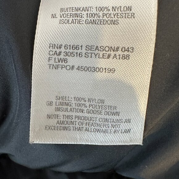 The North Face 700 Men's Sz M Goose Down Gold Yellow Retro Nuptse Puffer Vest - Picture 13 of 13